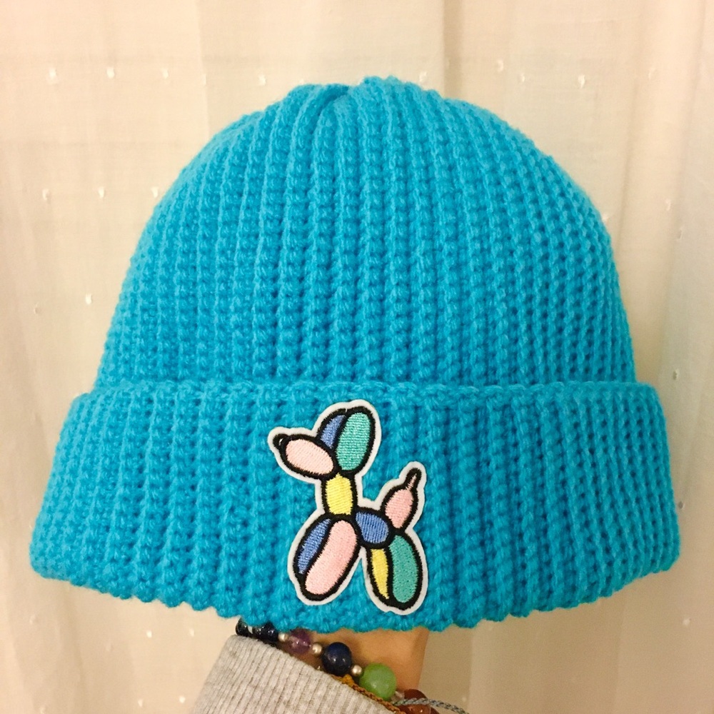 Blue Balloon Dog Beanie